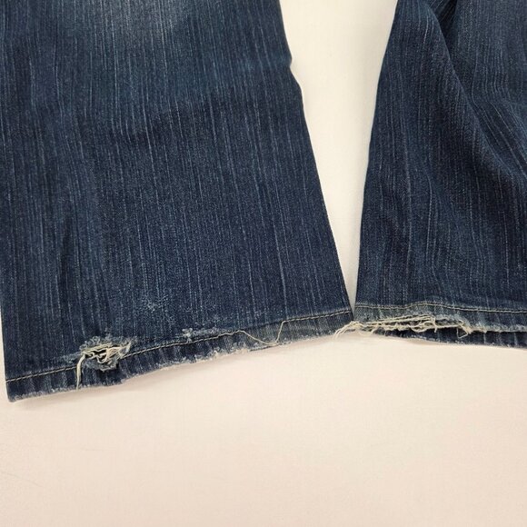 Maurices Bootcut Jeans Laney Stretch Medium Wash Distressed 13/14L Y2K Casual - Picture 9 of 15